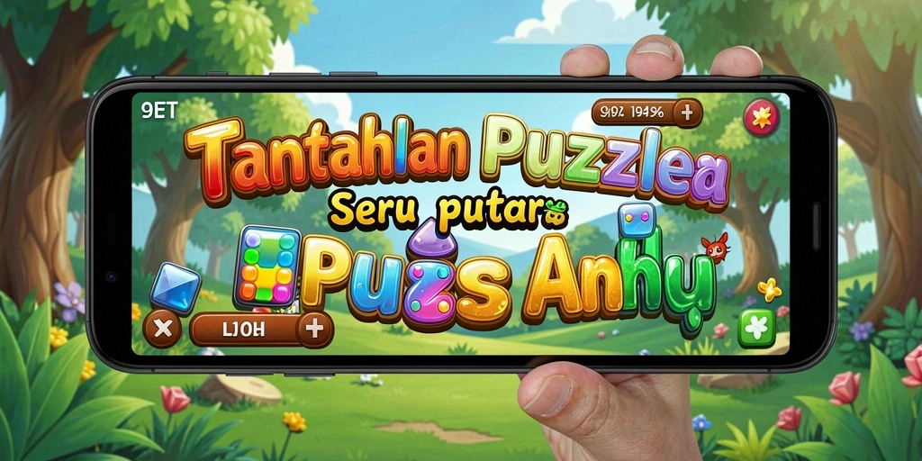 Screenshot 9ET menampilkan gameplay seru dari tantangan Puzzle.