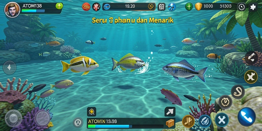 Screenshot gameplay Tembak Ikan yang seru dan menantang.