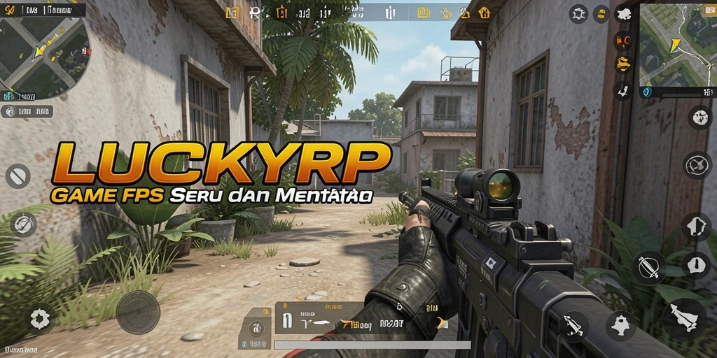 Tampilan gameplay <strong>LUCKYRP</strong> dengan aksi tembak-menembak yang mendebarkan.