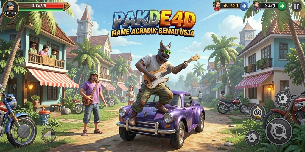 Screenshot gameplay PAKDE4D dengan tampilan level yang menantang.
