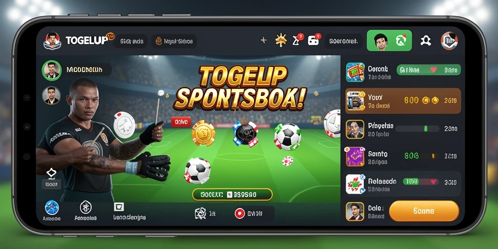 Tampilan menarik dari gameplay di aplikasi TOGELUP.
